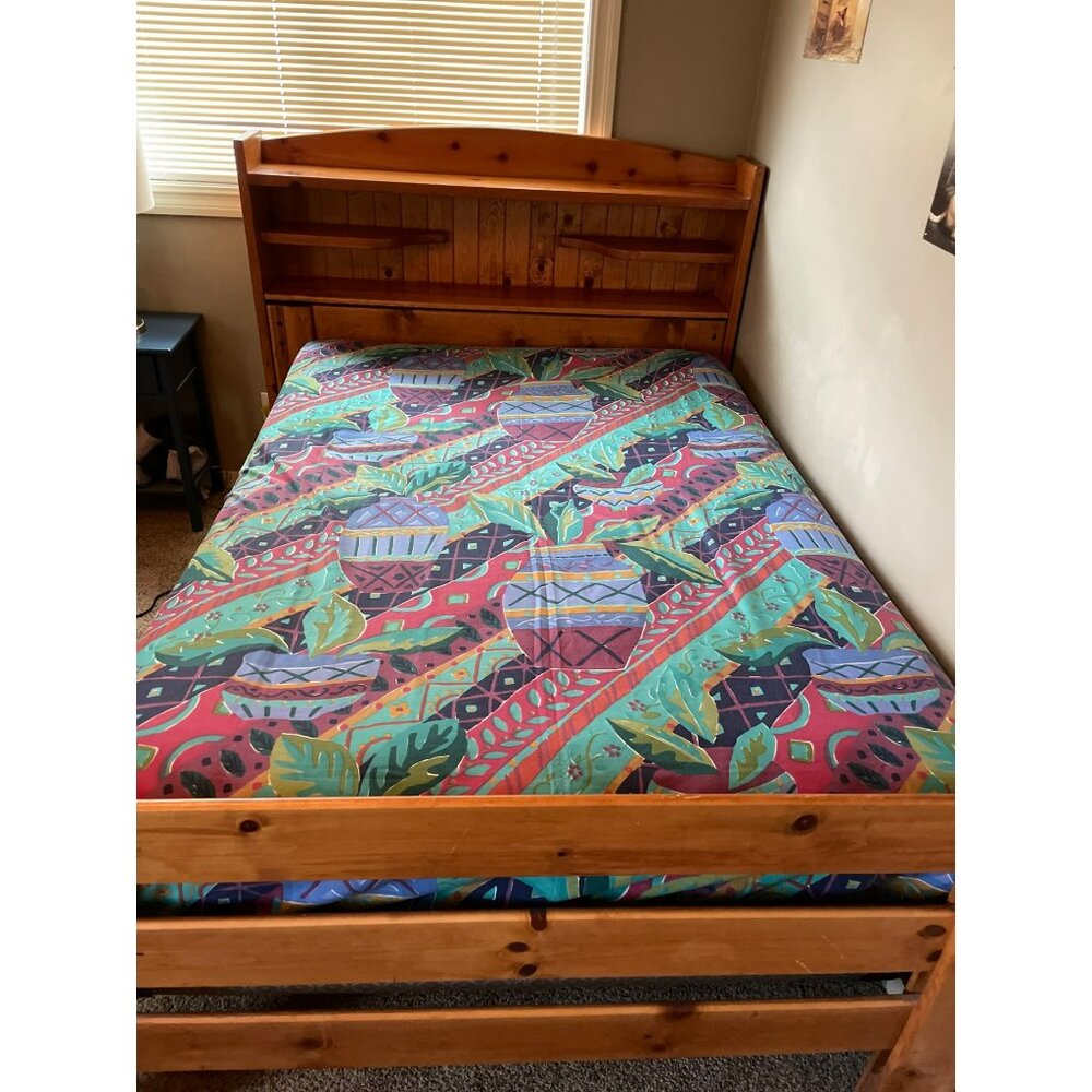 Fitted Full Size Sheet Used Colorful Tropical